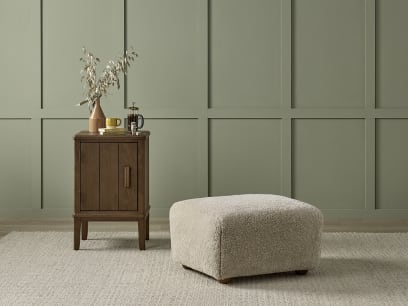 Nightcap Armchair and Footstool Shearer detail2 HR