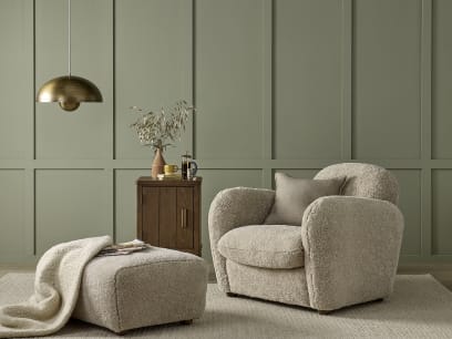 Nightcap Armchair and Footstool Shearer listing HR