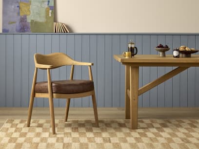 Dweller Chair Leather Light Oak listing HR