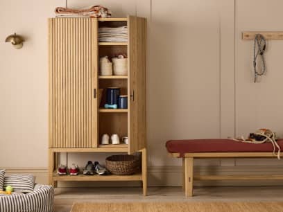Keeper Legsy Oak Cupboard Light Oak 003 HR