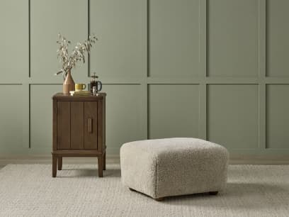 Nightcap Armchair and Footstool Shearer detail2 HR