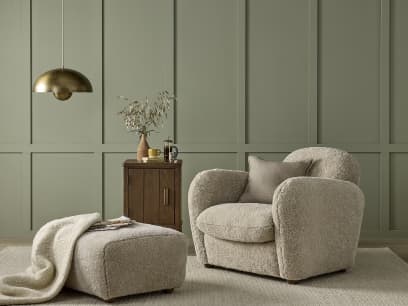 Nightcap Armchair and Footstool Shearer listing HR