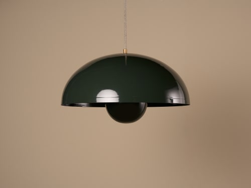 Double Domey Ceiling Light - Standard - Grass Clippings - Green