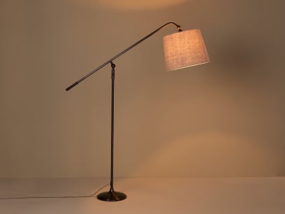 Angler Floor Lamp in Blackened Bronze