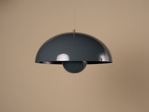 Double Domey Ceiling Light - Standard - Sopping Seagrass - Teal