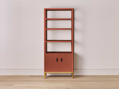 ITEM-002184 KEEPER FLAUNTY SHELVES BROKEN POT OAK Main HR