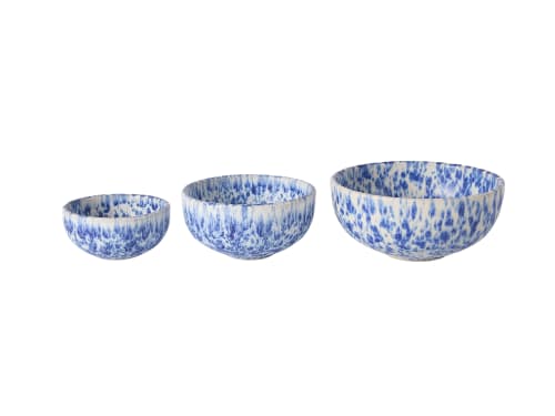 Dipper Set of 3 Bowls - Standard - Leaky Pen Splatter