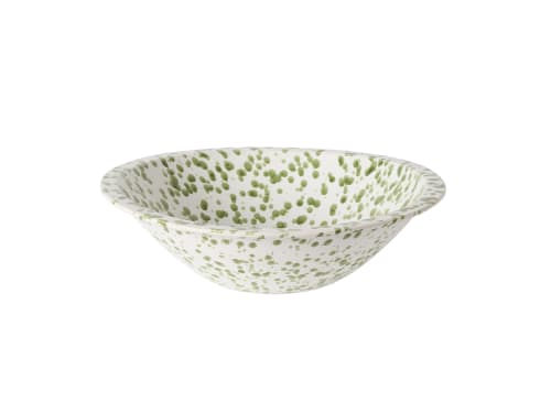 Whopper Serving Bowl - Large - Grass Clippings Splatter