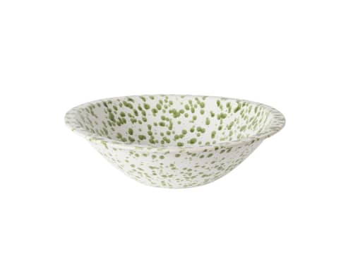 Whopper Serving Bowl - Large - Grass Clippings Splatter