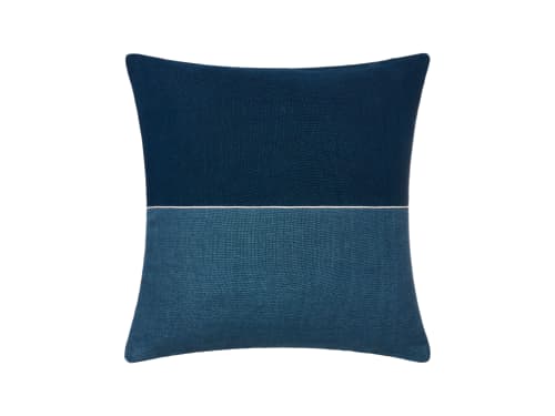 Halfy Linen Cushion Cover - 50X50 - Shipping Forecast and Leaky Pen