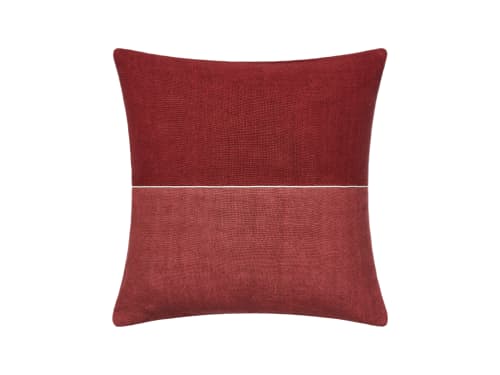 Halfy Linen Cushion Cover - 50X50 - Strawberry Milkshake and Jam Sandwich