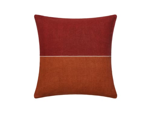 Halfy Linen Cushion Cover - 50X50 - Bobbing Bouy and Toffee Apple