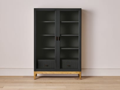 ITEM-002182 KEEPER BIG LAD GLASS CUPBOARD MILKYWAY OAK Main