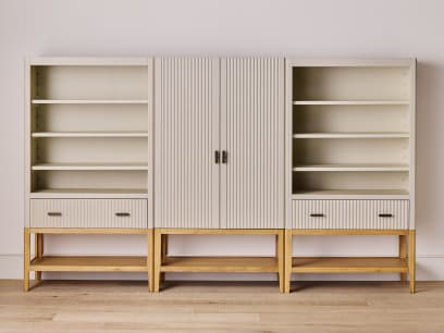 ITEM-002295 KEEPER DOUBLE SHELFIE & LEGSIE SET WOODEN DOORS EGG BOX OAK Main