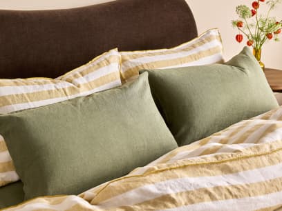 ITEM-001971 Lazy Linen Set of 2 Pillowcases GREEN Main