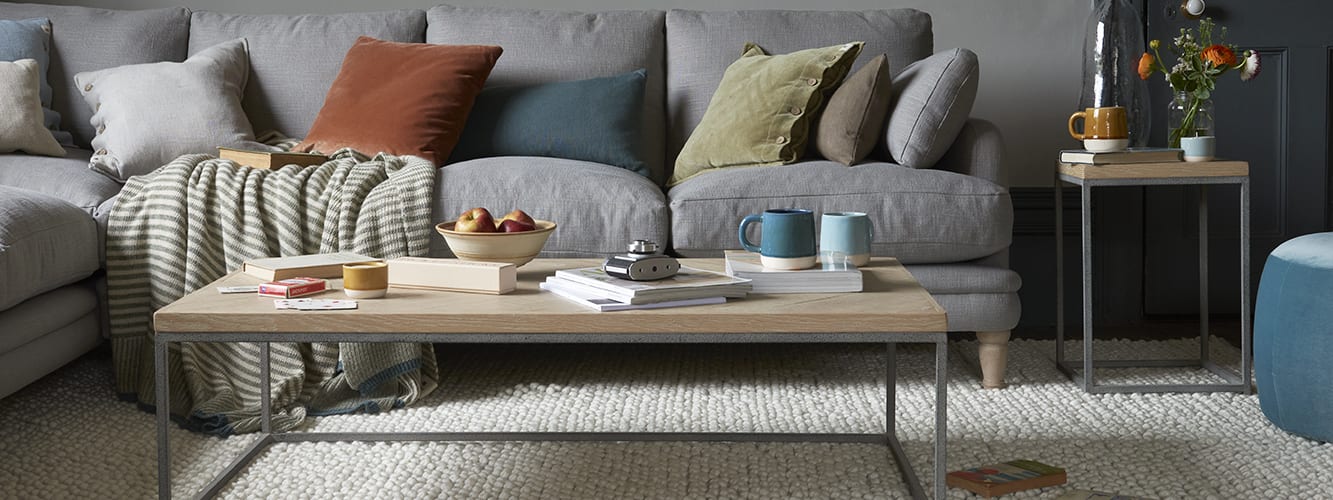 Coffee Tables Wooden Metal Painted With Storage Loaf