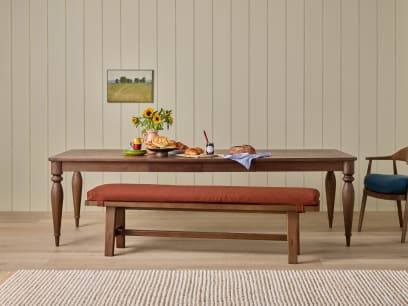 Baker Extending Dining Table dark Oak large