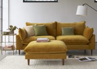 Slow Riser Footstool | Filled Cushion Upholstered Retro Footstool | Loaf