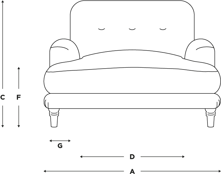 Sugar Bum Love Seat Deep Comfy Snuggle Chair Loaf