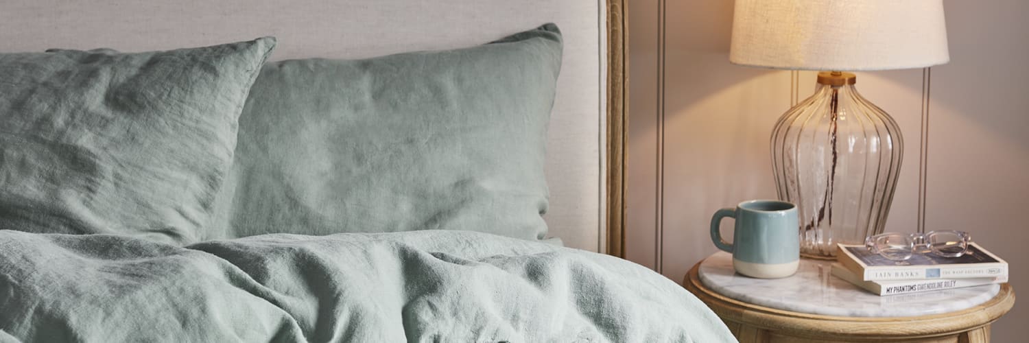 Lazy Linen Bed Linen Set in Sage