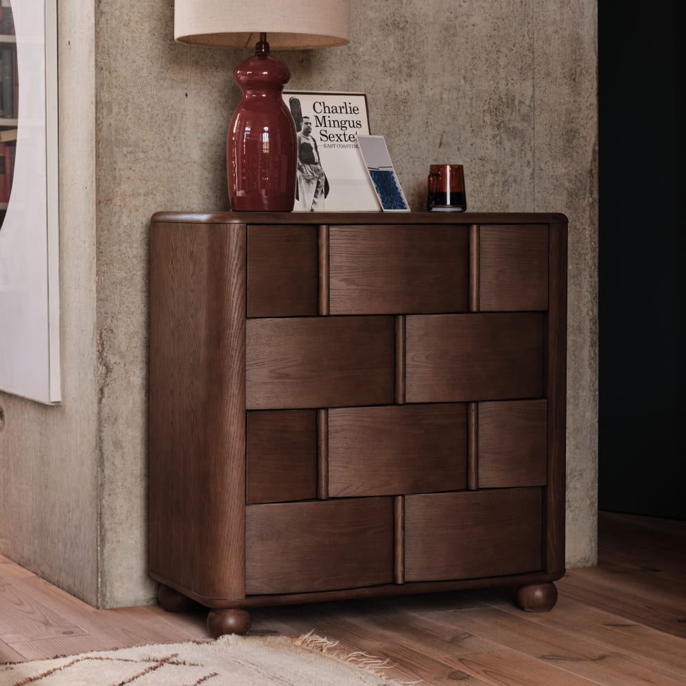 LOOPER LIGHTWEIGHT DRAWERS DARK OAK