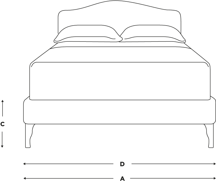 Luna Bed Upholstered Bed Loaf