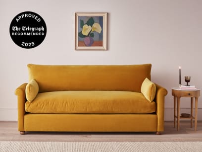 Queenie Sofa In Butterscotch Clever Velvet
