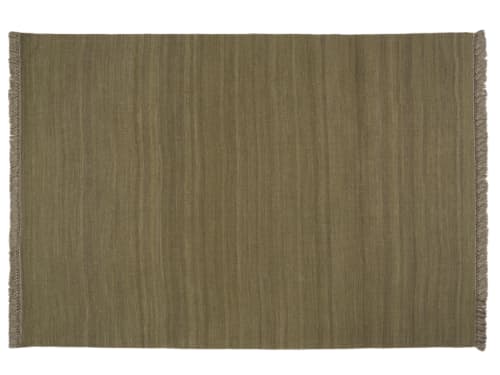 Weavy Wool Rug  300 x 400 cm in Olive