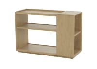 Shelfie Side Table in Whitewashed Oak