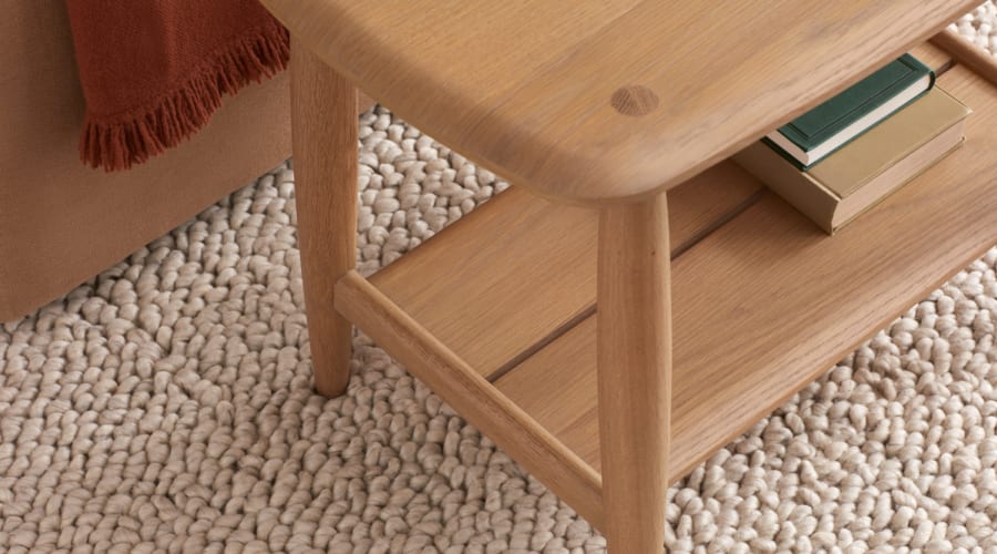 Steady Eddie Side Table in Light Oak