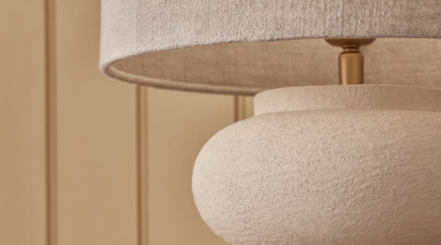 Double Scoop Ceramic Lamp