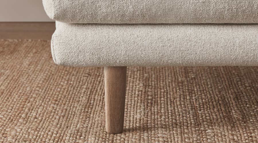 Jeffers Armchair in Whipped Cream Clever Boucle