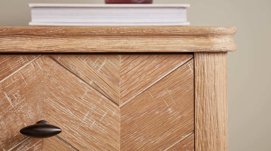 Little Flapper Side Table in Whitewashed Oak