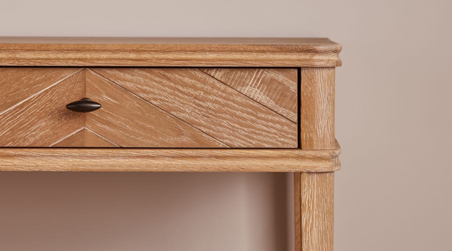 Fab Flapper Dressing Table in Whitewashed Oak