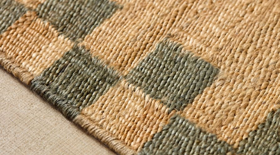 Checky Edge Jute Rug