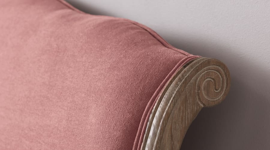 Coco Bed in Strawberry Milkshake Pink Linen