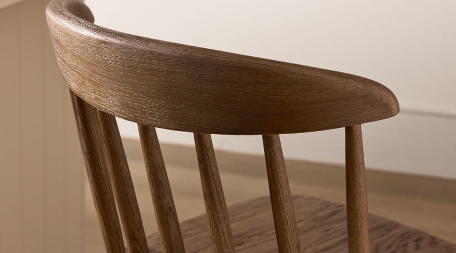 Drummer Kitchen Stool in Dark Oak