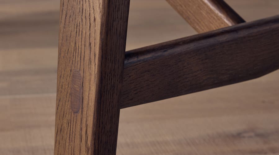 Barney Kitchen Table in Dark Oak