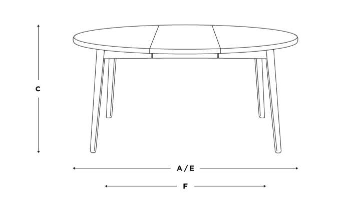 Loaf round store dining table
