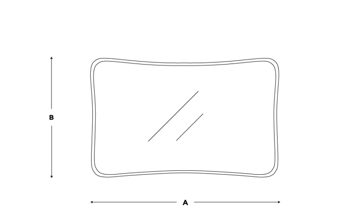 MIddle brass mIrror front