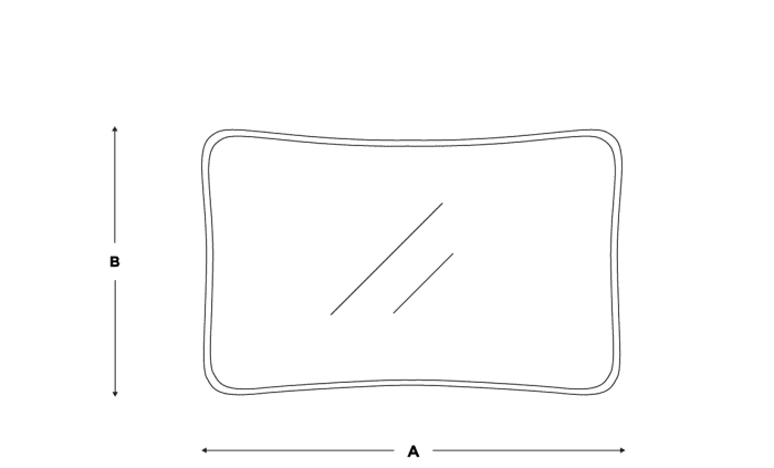 MIddle brass mIrror front
