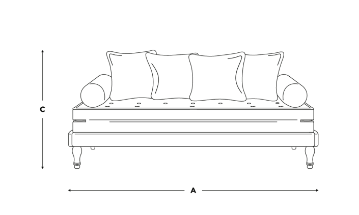 Parley Oak Daybed Handmade Pull Out Daybed with Bolsters Loaf