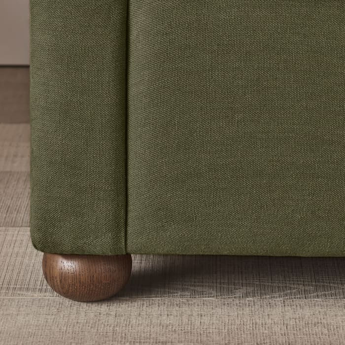 Queenie Sofa Bed in Waxed Jacket Green Linen