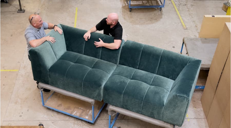 Each sofa is tried and tested