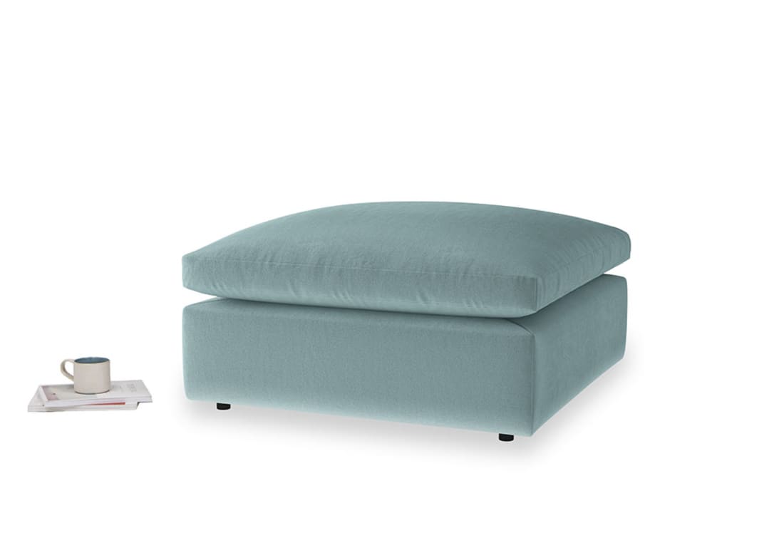 Cuddlemuffin Footstool in Beach Ball Clever Velvet