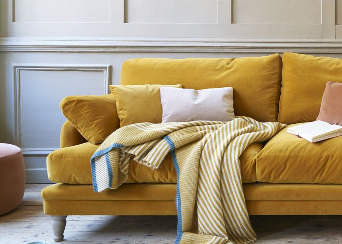 Easy Knit Blanket Knitted Colourful Stripey Blanket Loaf