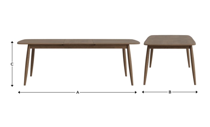Chinwag Kitchen Table in Dark Oak