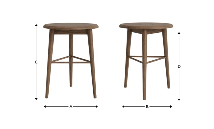 Sidekick Side Table in Dark Oak