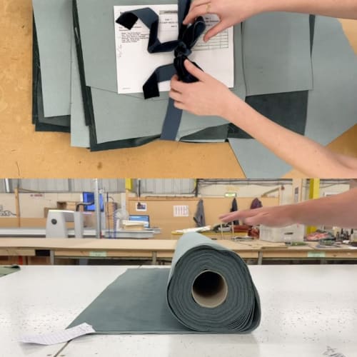 5 factory floor secrets from building our Top of the Blocks sofa.

1. Only Yorkshire tea fuels our factory floor. Proper craftsmanship needs a proper brew.
2. Each sofa starts as 42 individual fabric pieces arranged with military precision. 
3. Clever Velvet hits 100,000 on the martindale scale, it’s basically the Olympic gold of fabrics. 
4. With millimetre-perfect seams, it can take up to 2 hours to get one corner just right. 
5. Every wood piece has full traceability from forest to front room.