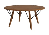 High Wire Coffee Table - Round - Warm Ash